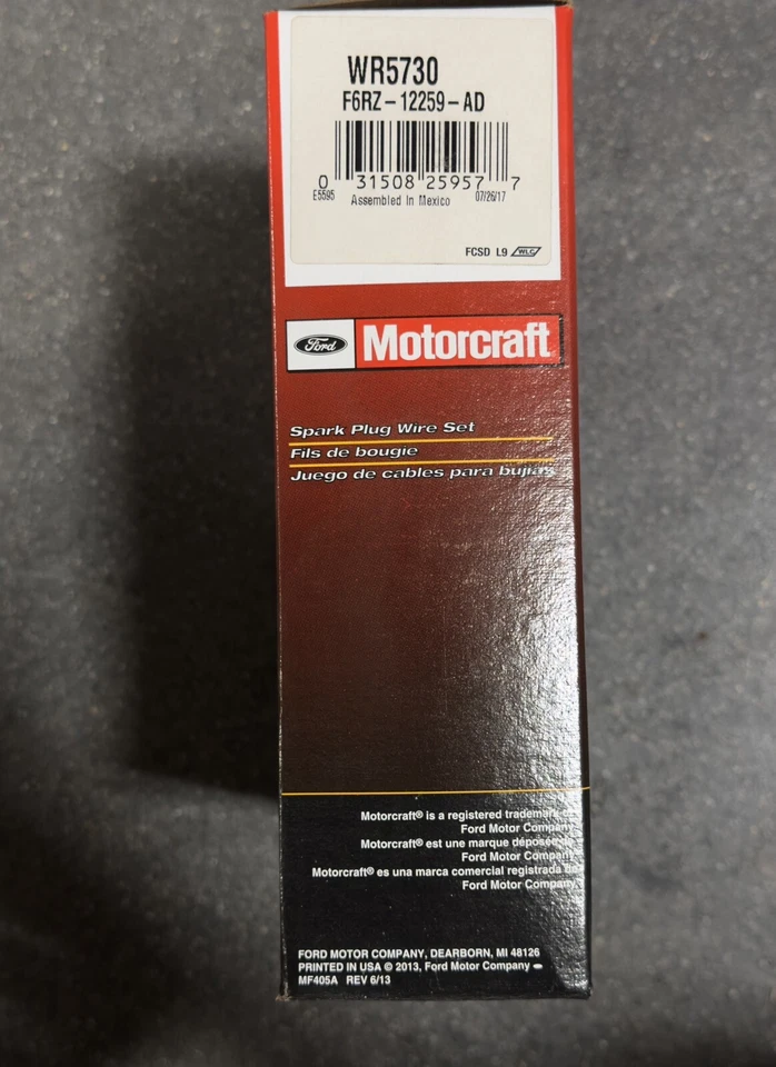 Motorcraft WR5730 - Juego de cables de bujía - para Ford 95-99 Foto 2 de 3