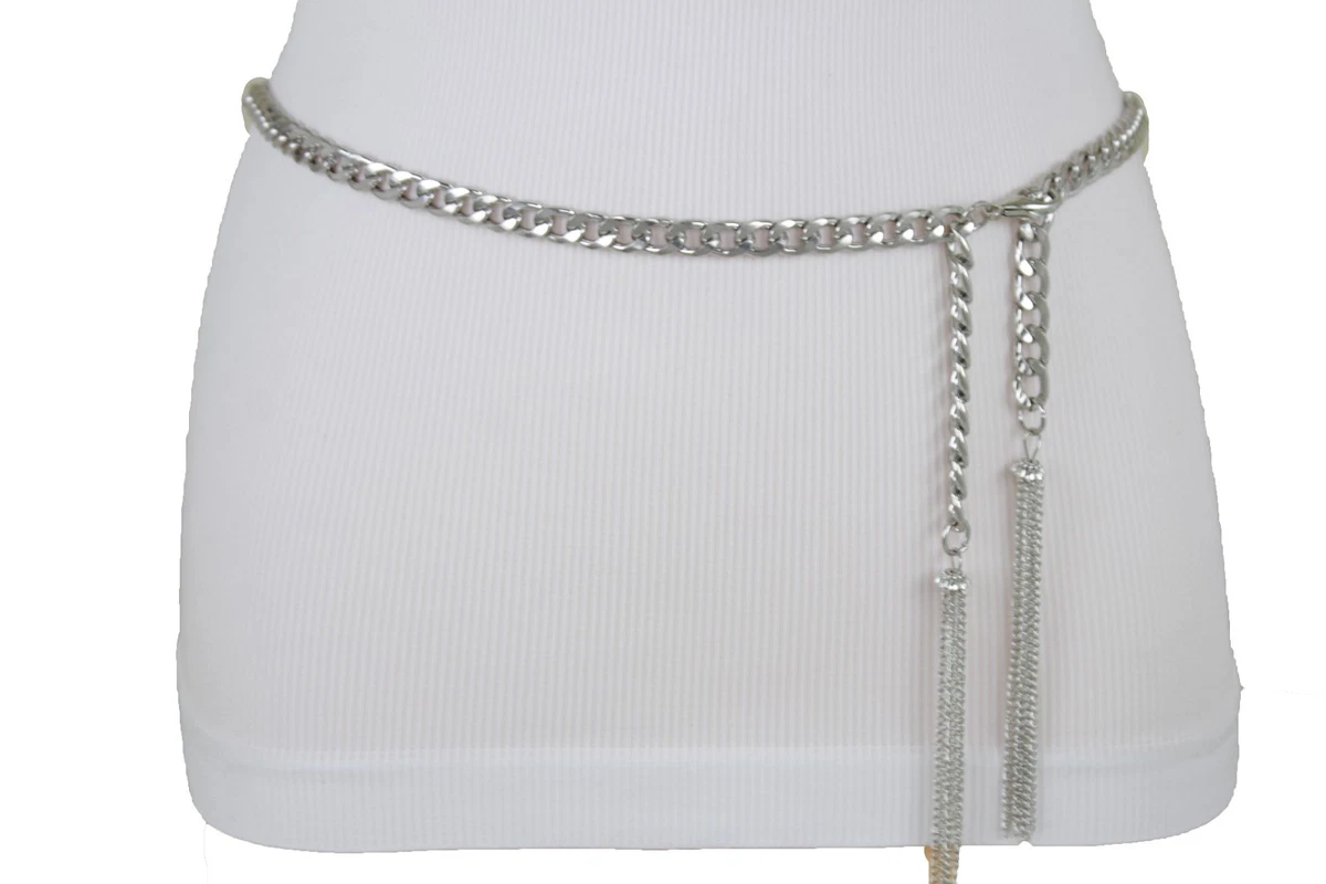 Silver waist shop band