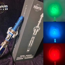 NAWYA Doctor Who 12th Metal Sonic Screwdriver LED Colorful Light Replica Props