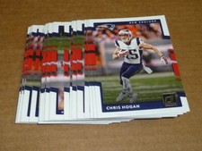 2017 Panini Donruss CHRIS HOGAN BASE LOT OF 30 CARDS PATRIOTS #61