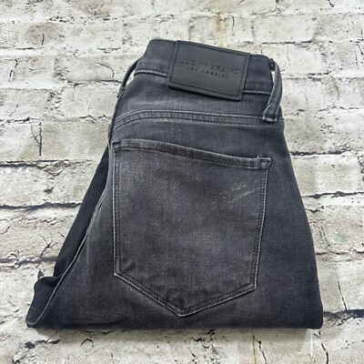 Lucky Brand Jeans Women's 0/25 Black Ankle Mid Rise Ava Skinny