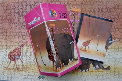 Mordillo 1985 cartoon puzzle Nobody Is Perfect 750 p. 2 missing Heye Germany