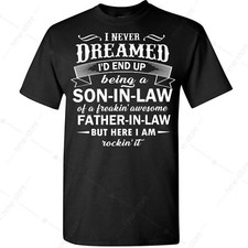 Funny Son-In-Law Of An Awesome Father-In-Law T-shirt Gift For Son In Law Tee Men