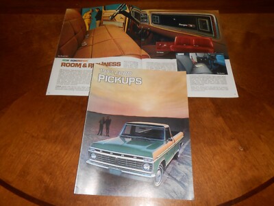 1973 FORD PICKUP TRUCK BROCHURE / 16 p. '73 FORD PICKUPS SHOWROOM CATALOG