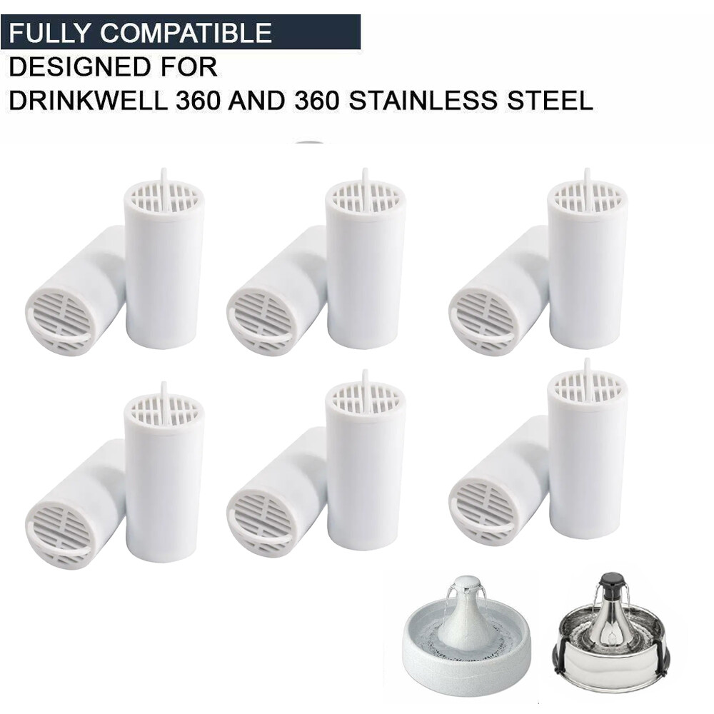 12 Pack Replacement Carbon Filters for PetSafe Drinkwell 360 Pet