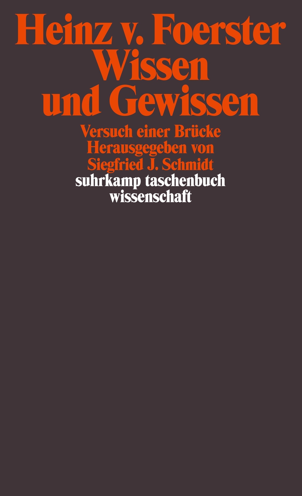 Thumbnail - Wissen Und Gewissen, Heinz Von Foerster