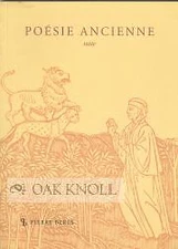 91 / POÉSIE ANCIENNE DE L'ANTIQUITÉ À LA FIN DU SEIZIÈME SIÈCLE SUITE 2000