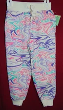 Girls Marble SWIRL Size 4 Fleece Jogger Pants by Extremely Me NEW W/ TAG