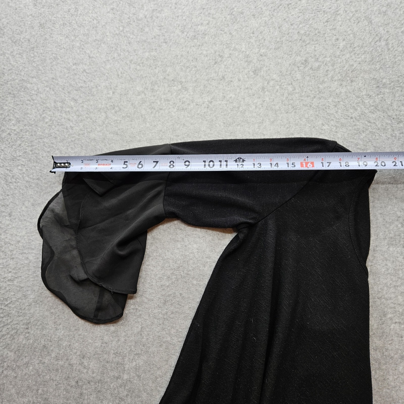 I.N. Studio Women's Medium Black Three-Quarter Butterfly Sleeves