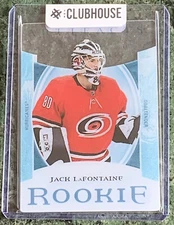 2022-23 UD Artifacts #189 Jack LaFontaine Plexi SSP Acetate Rookie RC Hurricanes