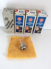 Lot 4 BAK General Electric GE Projector Sound Reproducer Lamp Bulb 4V .75A NOS