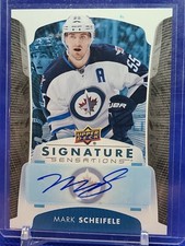 2017 2018 Upper Deck Series 1 Signature Sensations Mark Scheifele Winnipeg Jets 