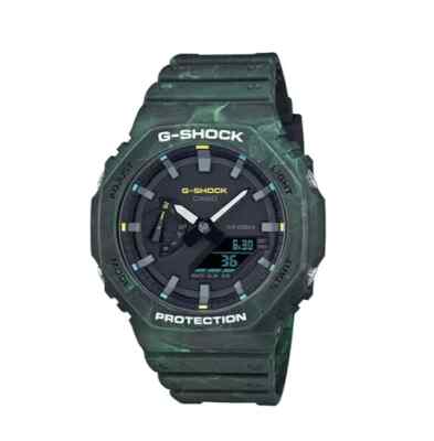 CASIO G-SHOCK Herren Armbanduhr GA-2100FR-3ADR | Carbon Resin Band, Shock Resist