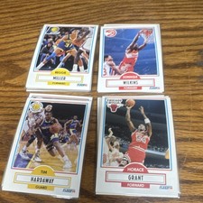 (19)Card Lot - 1990 Fleer NBA Basketball Reggie Miller, Wilkins, Grant, Hardaway