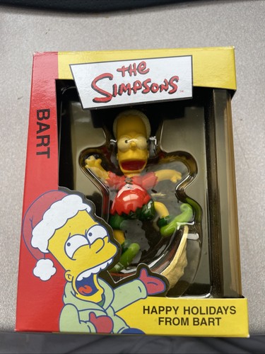 Simpsons Ornament Happy Holidays Weihnachten von Bart American Greetings Neu im Karton 2003 - Bild 1 von 5