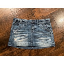 Y2K American Eagle Blue Jean Skirt Size 6