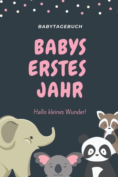 "Babytagebuch A5 Notizbuch \"Hallo Kleines Wunder\" FüR Erinnerungen, Babybuch"-image