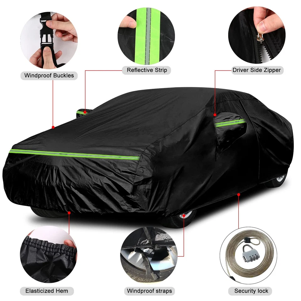 Car Cover For 2006-2025 Mercedes Benz E-Class Sedan E200 E250 E300 E350 E450 US Foto 3 de 4