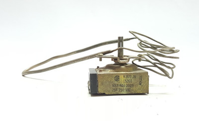 ROBERTSHAW K-877-36 THERMOSTAT 15365 MAX ADJ 200°F 25A 250 VAC