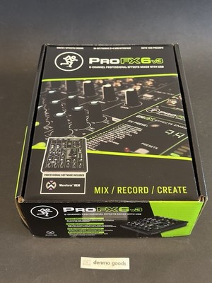 Mackie PROFX6V3 6 Channel Professional Effects Compact Mixer USB Open Box