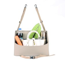 Car Handbag Purse Holder Between Seats Leather Car Front Seat Storage Bag Lar...