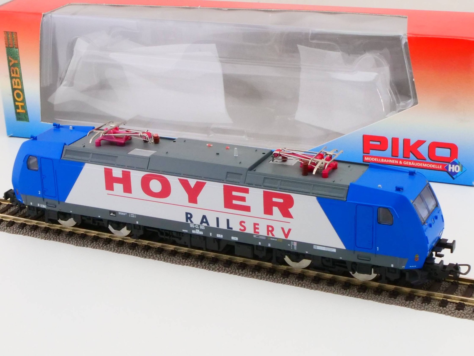 Piko 57434 H0 DC Analog Electric Locomotive 185-CL 005 Hoyer Railserv With OVP