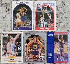Mark Eaton - lot of 5 - 1989-90 Hoops #155 and #174 - great shape  no duplicates