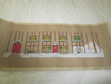 WINTER SCENE-HANDPAINTED NEEDLEPOINT CANVAS