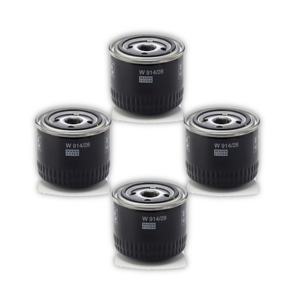 4X ÖLfilter Mann-Filter W 914/28 FüR Uaz Fiat Yamaha Patriot Ducato RD-image