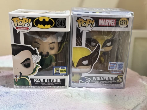 Funko Pop 2024 NYCC-Wolverine #1371 LE 1000-Sealed X SDCC Ra's Al Ghul