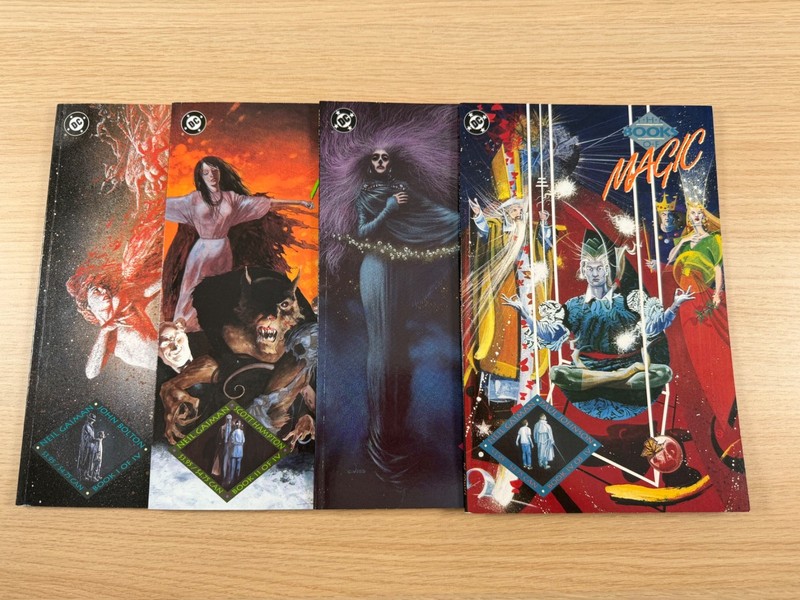 Books Of Magic 1-4 Complete Set DC 1990 Gaiman Bolton 1st Tim Hunter Prestige