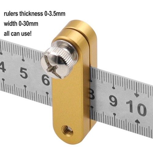 Measuring Positioning Block Steel Ruler Tool Woodworking Carpenter DIY - Picture 9 of 10