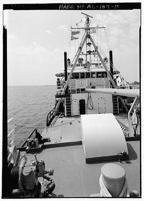 Mobile Alabama US Coast Guard Cutter WHITE PINE 1999 fo'c'sle deck bridge