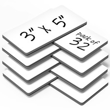 32 Pack Dry Erase Magnetic Labels 3x5 in Magnetic Name Tags for Classroom