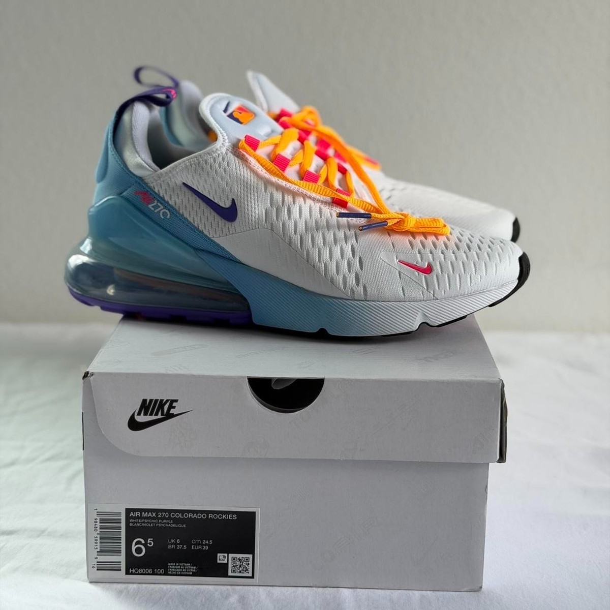 Men's Colorado Rockies Nike 2025 City Connect Air Max 270 Sneakers