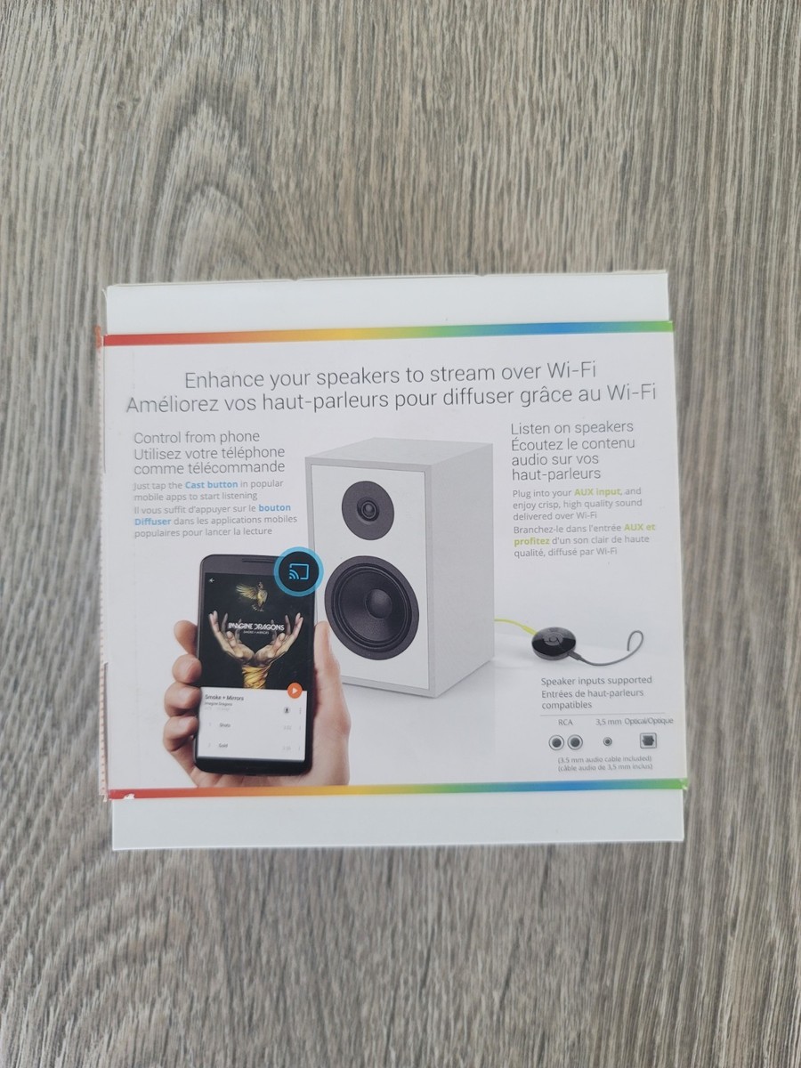Google Chromecast Audio Media Streamer - RUX-J42 (Black) for sale