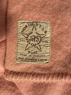 1930’s 1950’s Vintage John Atkinson & Sons All Pure Wool Blanket Double