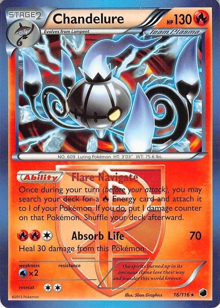 Chandelure Plasma Freeze #16 Pokemon TCG MP