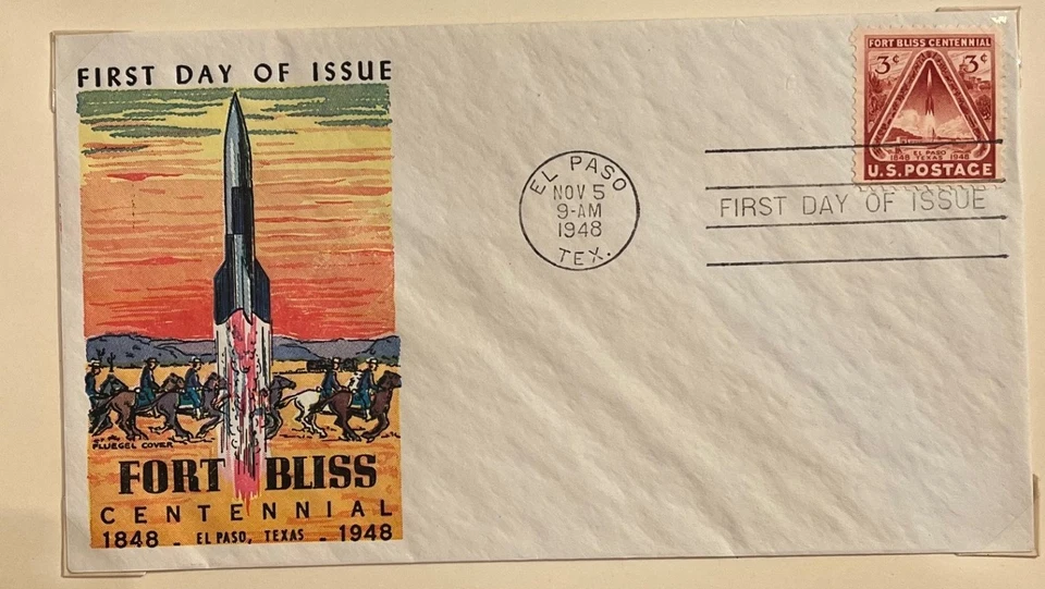 1948 3c 100th Anniversary of Founding of Fort Bliss Stamp #976 First Day Covers - Image 3 of 3