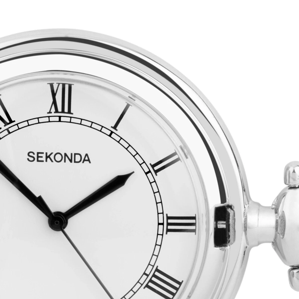 Reloj Bolsillo Sekonda Clásico 42mm Plateado con Cadena Modelo 3798 PVP £59.99