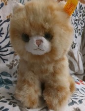 Steiff ginger tabby Kitten 084027 Plush Soft Cuddly Toy vgc