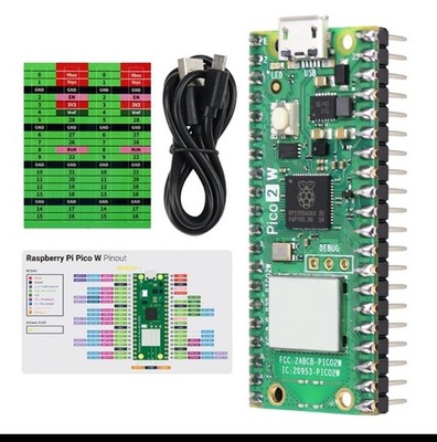 Raspberry Pi Pico 2 W Board Pre-Soldered Header Dual Arm Cortex-M33