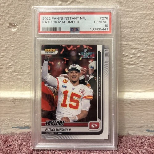 NO RESERVE 2022 Panini Instant NFL #276 Patrick Mahomes II Chiefs PSA 10