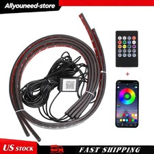 Rgb Led Remote Strip Under Car Tube Underglow Underbody System Neon Light Kit