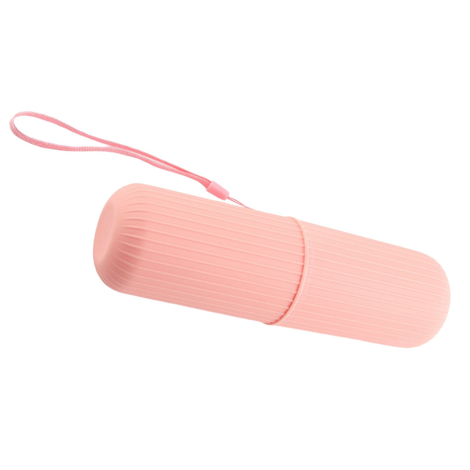 (Pink)Travel Toothbrush Case Carrier Portable PP Slip Resistant Travel AA.