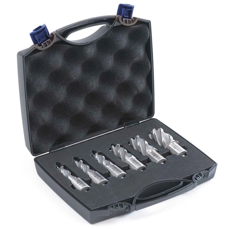 Evolution 6pc 2 in. Depth Annular HSS Mag Drill Cutter Set 9/16 To 1 in. With 3/ - image 1 of 1
