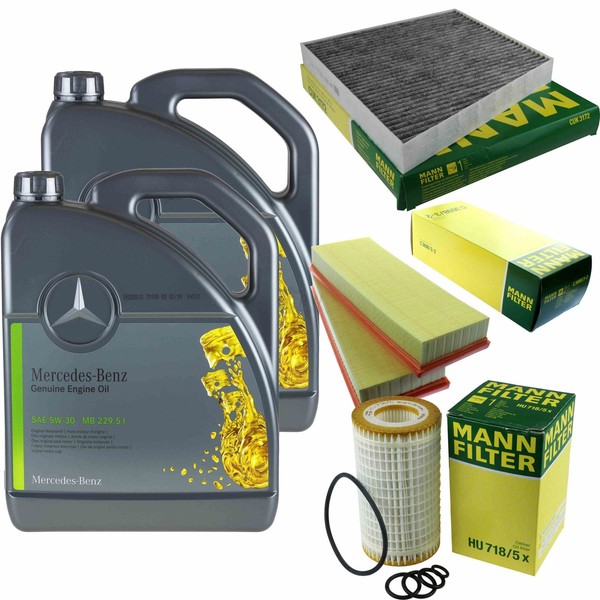 Inspektionspaket 10L MB 5W-30 229.51 FüR Mercedes W211 E 240 C219 CLS 350 S211-image