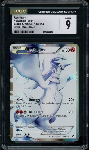 Reshiram graded CGC 9 for sale on eBay