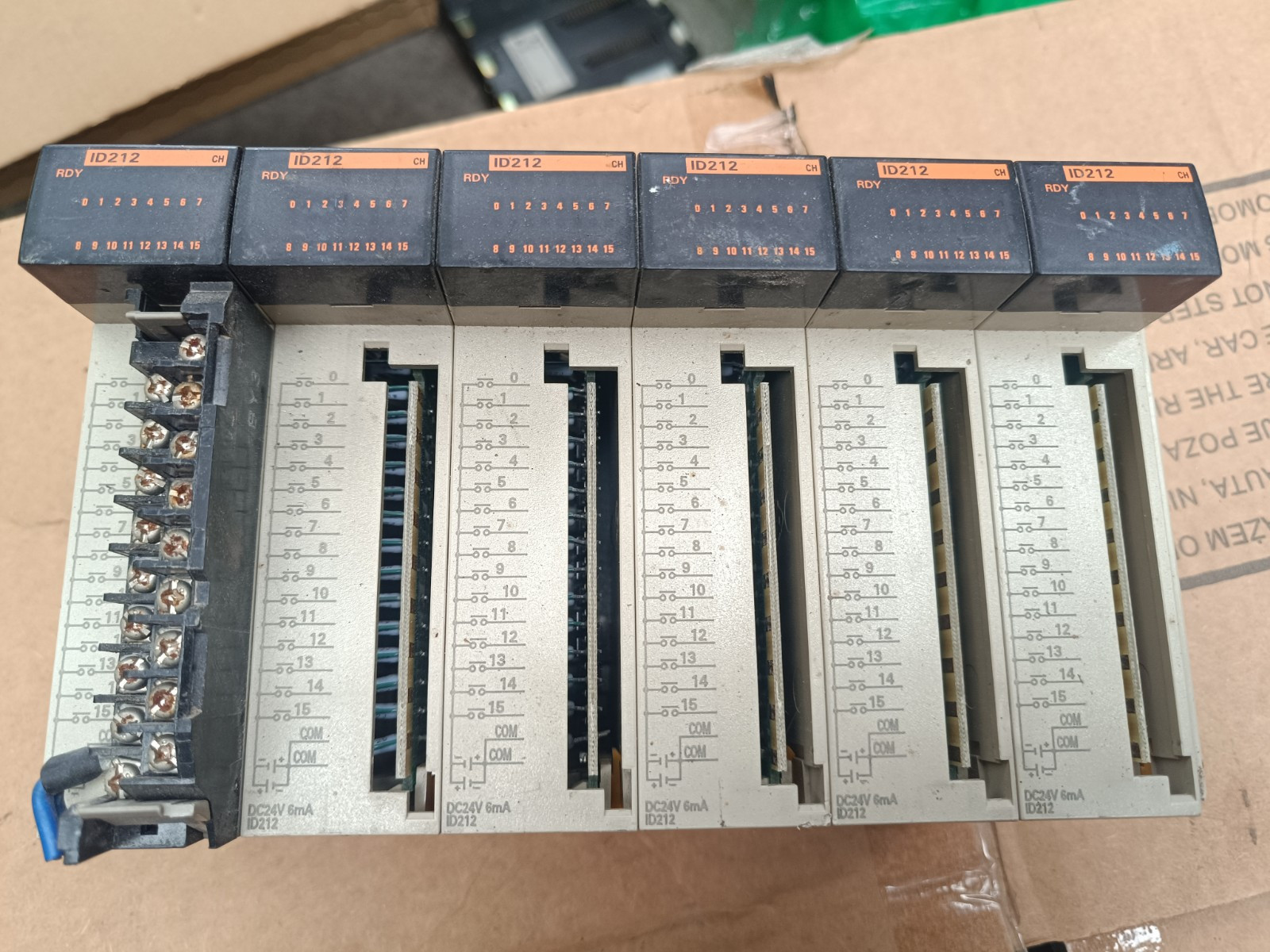OMRON CQM1 ID212 USADOS ( LOTE 6 UNIDADES ), FACTURA GARANTÍA , ENVÍO RÁPIDO!!