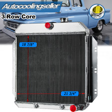 3-row Aluminum Radiator Fits 1960 1961 1962 Chevy Ck Seriesgmc Truck V8 At 3-row Aluminum Radiator Fits 1960 1961 1962 Chevy Ck Seriesgmc Truck V8 At
